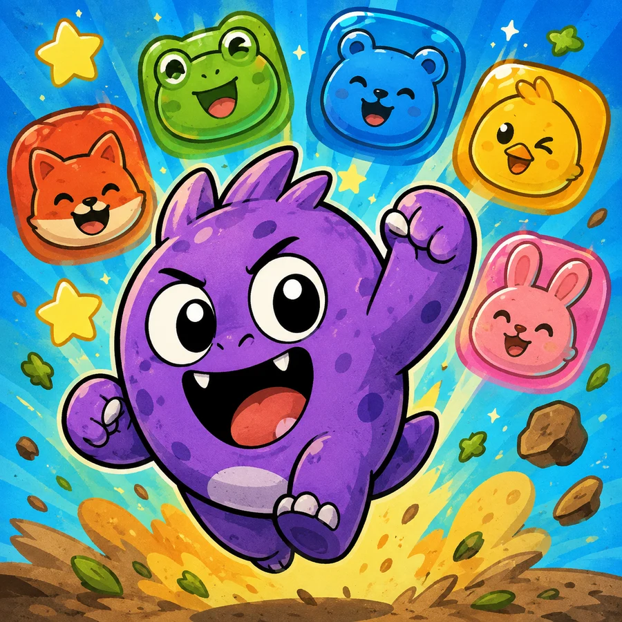 Cover art for Animals Crash Match 3