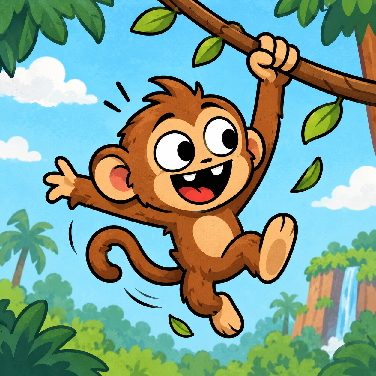 ภาพปกเกม ลิงก้านไม้ตะลุยป่า